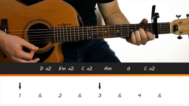 Guitar Tutorial ~ Guitar Lesson (No. 1 Someone Like You - Adele & No. 2 Stitches - Shawn Mendes) смотреть онлайн