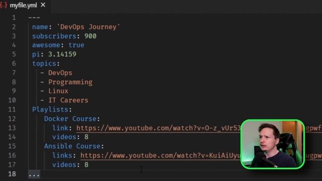 The YAML file explained | YAML Tutorial смотреть онлайн