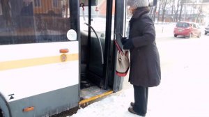 Автобус ЛИАЗ Мострансавто 2020 года 1365 Москва Чехов остановка Универмаг