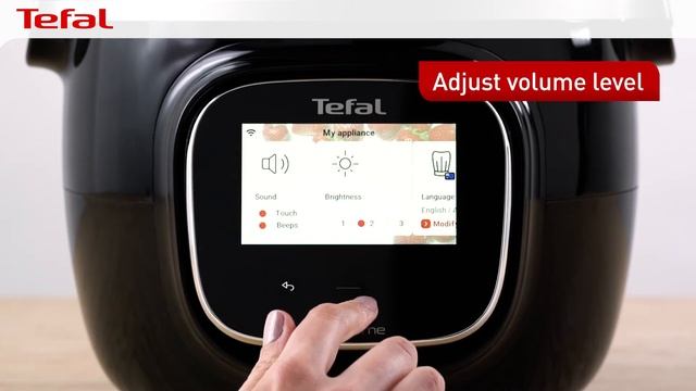 How to adjust the brightness and sound setting | Cook4me touch Smart Multicooker and Pressure Cooke смотреть онлайн