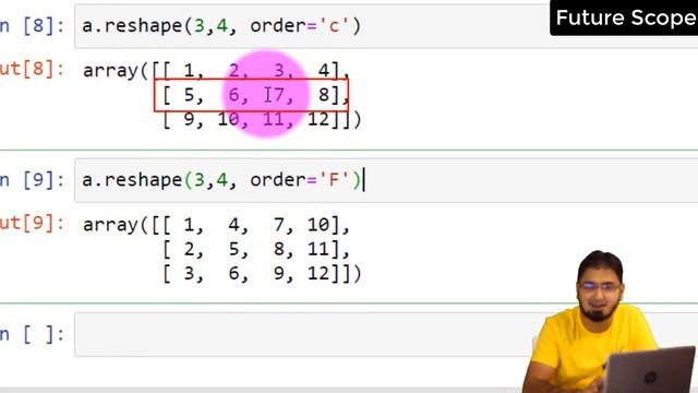 #10 Numpy Reshape / Ravel / Flatten / Order C & F | Numerical Python | Tutorial in Hindi/Urdu смотреть онлайн