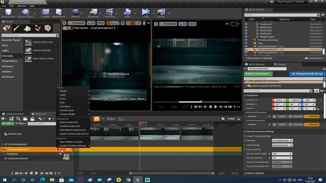 Ue4 Как создать игровой синематик /ролик в игре / внутри игровой синематик / сохранение синематика смотреть онлайн