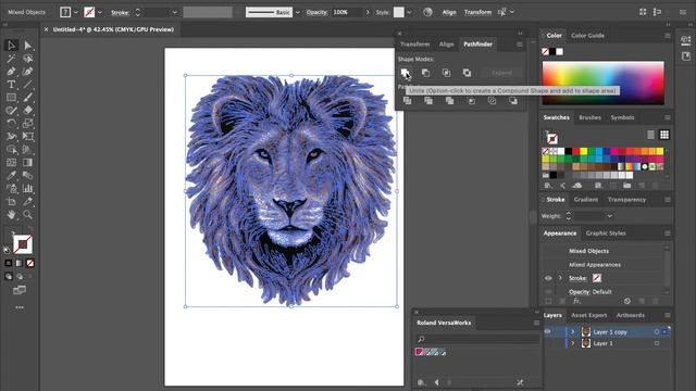 create cutline to raster image (PNG, JPG) for Roland versacamm and BN-20 in Illustrator смотреть онлайн