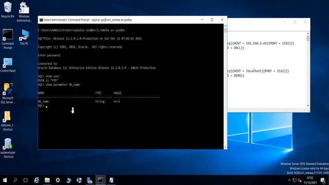 Connect to a remote Oracle Database using SqlPlus tool смотреть онлайн