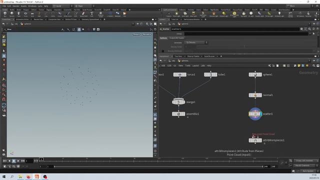 Copy Random objects to points in Houdini 19 смотреть онлайн