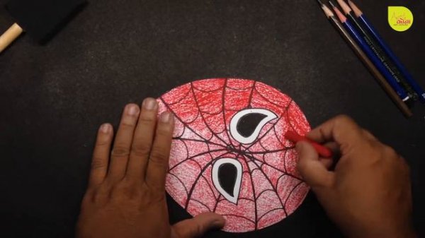 Making the Spiderman Mask for School KIDS - Spider-Man Mask Art - Art Konna