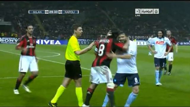 Dossena and Gattuso - Milan vs Napoli 3-0 28/2/2011 смотреть онлайн