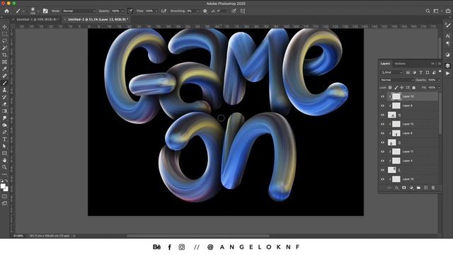 Amazing Photoshop 3D Text Effect Tutorial (+ PSD file) смотреть онлайн