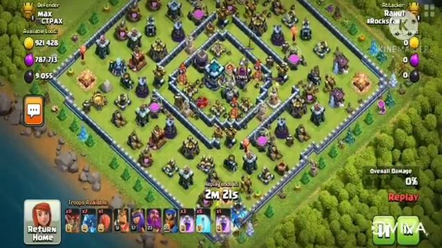 ||Clash of clan|Th13vsTh13|Electro attack|| смотреть онлайн