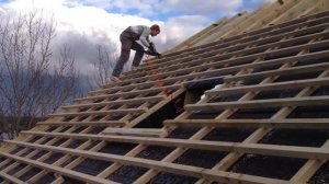 Монтаж обрешетки под цементно-песчаную черепицу