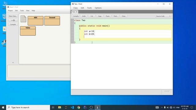 Java Program to print the sum of two numbers | ICSE Computer Application | Java & Bluej смотреть онлайн