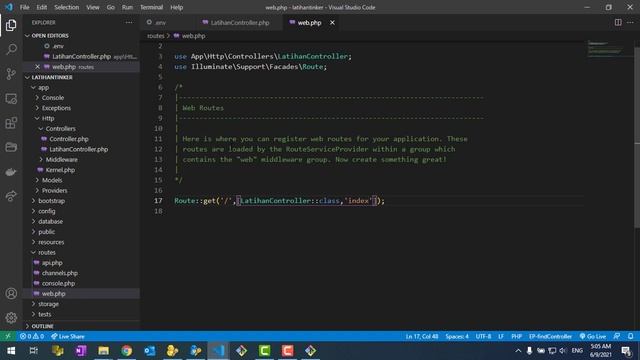 Tutorial Laravel 8: Laravel Tinker (repl) смотреть онлайн