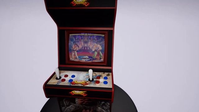 Street Fighter Arcade Machine 3D Model