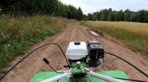 Покатушки на мотоблоке.Приключения в полях на мотоблоке.