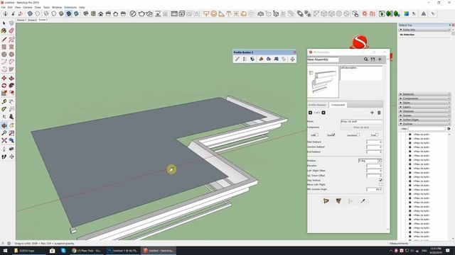 Plugin for Sketchup - Profile builder 2 - Assembler Dialog смотреть онлайн