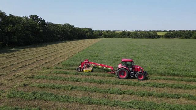 Скашивание люцерны 2021/Скошування люцерни Pottinger Novacat 3007T [4K]