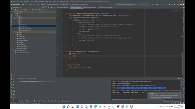 Firebase Authentication Google Sign In - Android Studio Kotlin смотреть онлайн