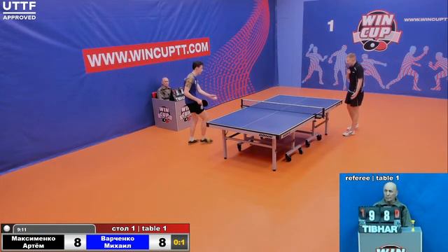 Максименко Артём 3-1 Варченко Михаил Турнир Восток 1 WINCUP 09.05.21 Прямая трансляция Зал1 смотреть онлайн