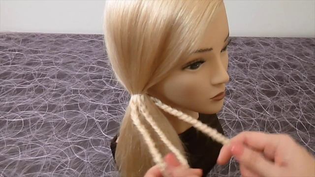 Ажурная коса.Красивая и простая причёска для средних, длинных волос.Плетение волос/кос смотреть онлайн