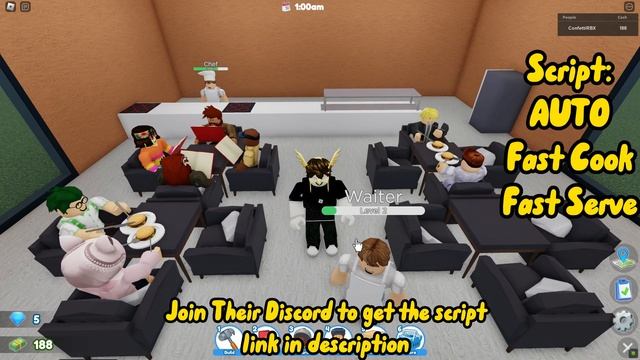INFLUENCERS ? Restaurant Tycoon 2 Script Auto Farm | Fast Cook | Fast Serve | Auto Collect Money смотреть онлайн