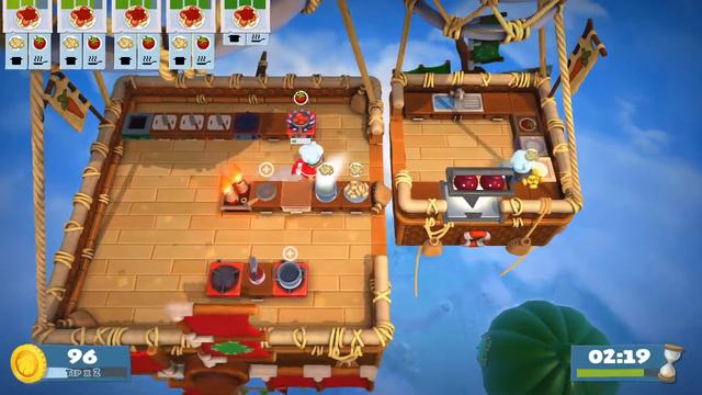OVERCOOKED GAMEPLAY// TWO CONTROLLERS DUAL GAMEPLAY// смотреть онлайн