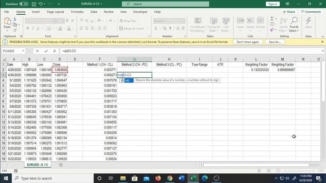 How To Calculate The Average True Range (ATR) Using Excel смотреть онлайн