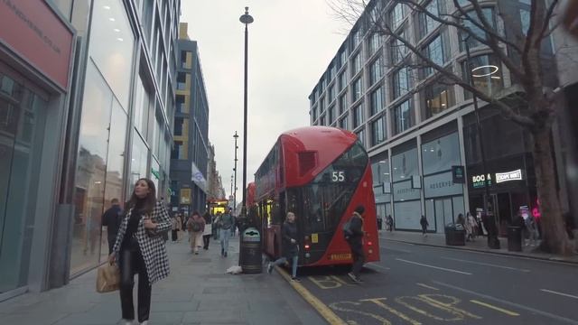 A Central London Walk: Warren Street Station to Piccadilly Circus via Soho | 4K смотреть онлайн