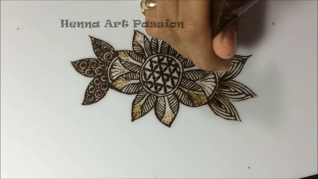 simple mehendi chapter 8 : easy and quick floral lotus mehendi design смотреть онлайн