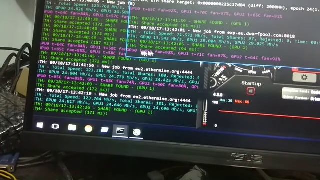 Гибридная майнинг ферма на AMD и Nvidia. Sapphire rx 560, msi rx 580, zotac, gigabyte, Evga 1060. смотреть онлайн