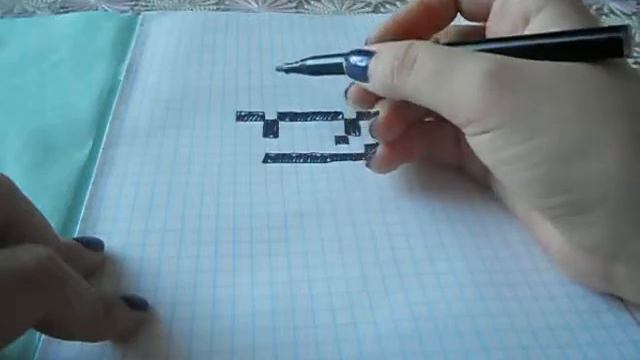 как я рисую корону по клеточкам смотреть онлайн