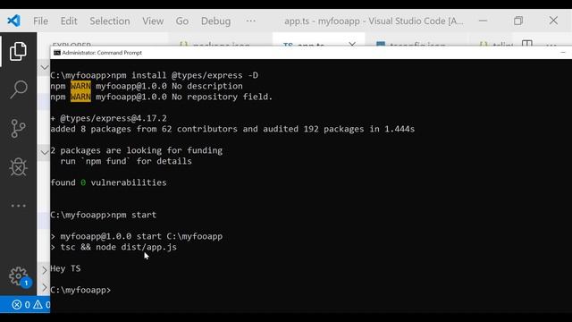 Using TypeScript with Node JS | Step by Step using TypeScript in a Node js App to create a REST API смотреть онлайн