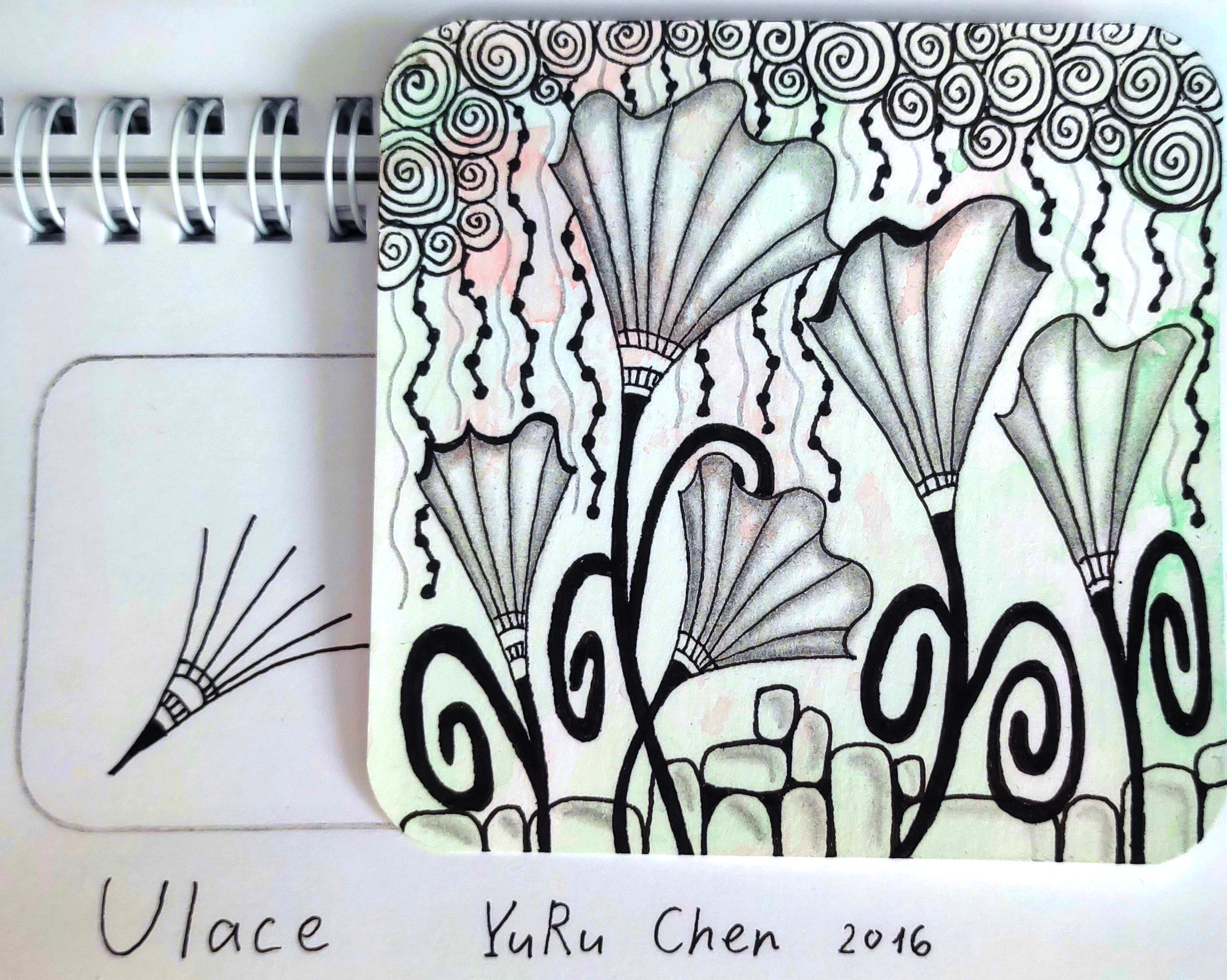 Зентангл Тангл Ulace