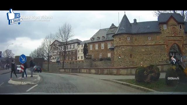 ROAD TRIP: Visiting Burg Friedberg - Driving From Frankfurt Am Main / Germany March 2017