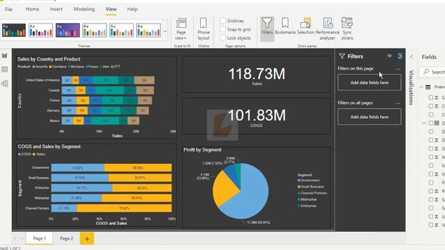 how to change theme in power bi desktop смотреть онлайн