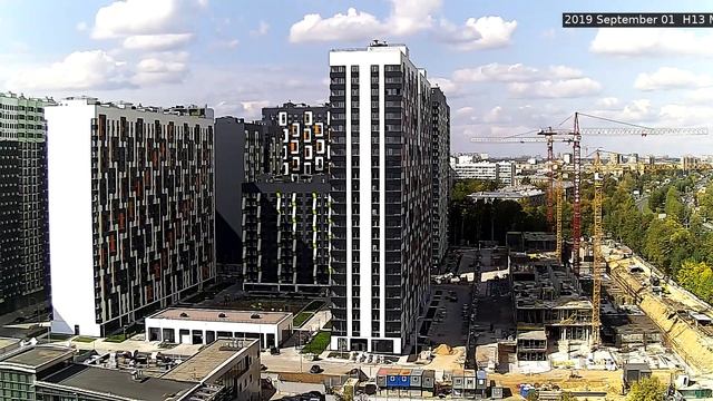Стройка ЖК Летний сад (1 камера) 01 сентября 2019 г смотреть онлайн