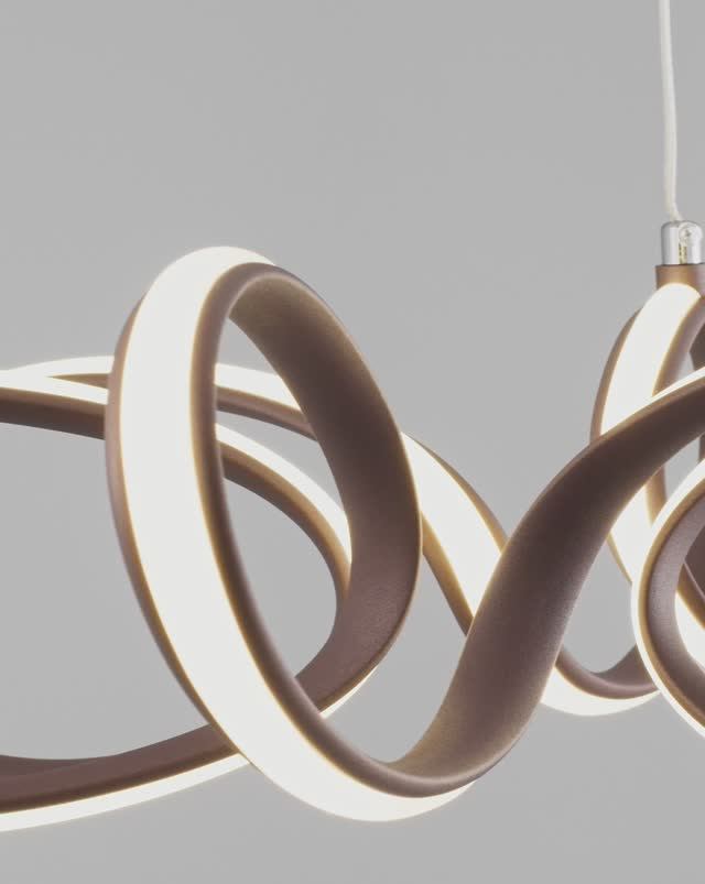 Светодиодная подвесная люстра с пультом Moderli V2783-PL Ello смотреть онлайн