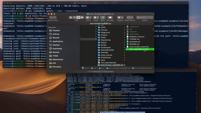 Building thinx-firmware-esp8266-ino with Arduino IDE on Mac OS смотреть онлайн
