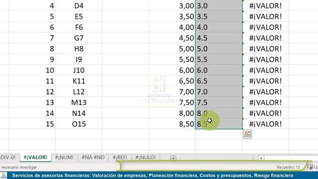 Microsoft Excel Avanzado de 0 a 100 - Sesión 5 Errores en Fórmulas y Funciones de Excel смотреть онлайн