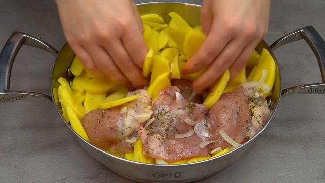 Hühnchen mit Kartoffeln.😋 So einfach und lecker habe ich noch nicht gekocht! смотреть онлайн