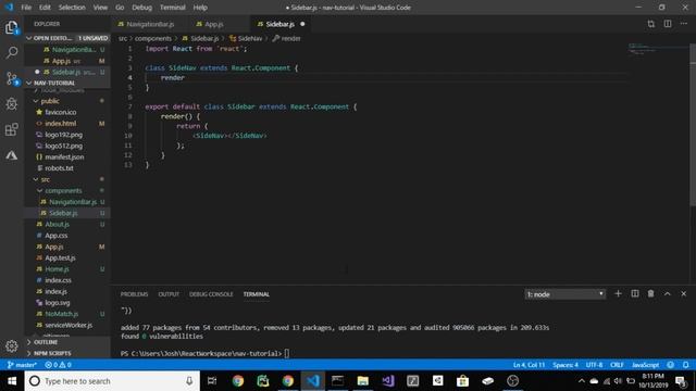 How to Create a Navigation Bar and Sidebar Using React [React Components Series] смотреть онлайн