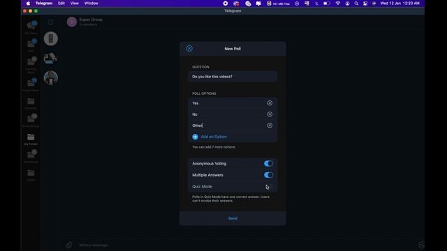 How To Create A Poll In Telegram In 2022 смотреть онлайн