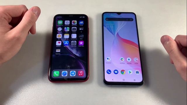 Vivo Y33S vs iPhone XR смотреть онлайн