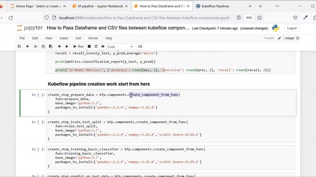 How to pass csv and dataframe between #kubeflow components | Part 2 #Pipelines #mlopstutorial #ml смотреть онлайн