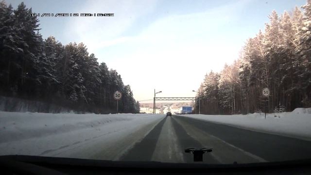 Тест видео Каркам Q2 - Зима, день, трасса смотреть онлайн