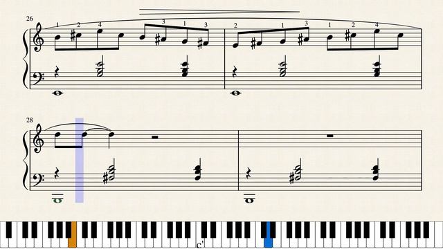 Erik Satie - Gnossienne No.3 tutorial смотреть онлайн