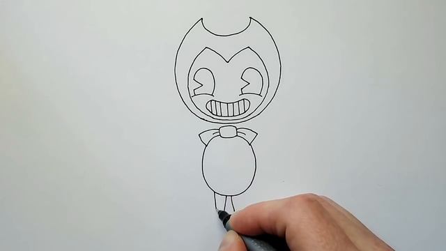 How to Draw Bendy (Bendy and the Ink Machine) - Как Нарисовать Бенди поэтапно смотреть онлайн
