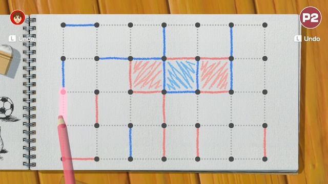 Clubhouse Games: 51 Worldwide Classics - 2 Players - Dots and Boxes смотреть онлайн
