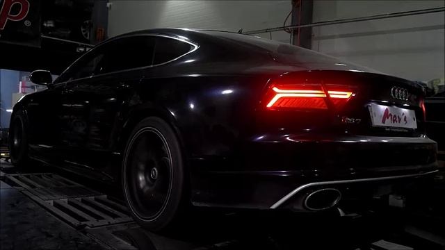 2014 AUDI S7 4.0 TFSI Quattro Mar's ECU + TCU Tune Dyno Test 484WHP смотреть онлайн
