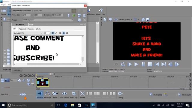 Sony Movie Studio (Platinum/Suite) - How to Add Scrolling Text and Titles смотреть онлайн
