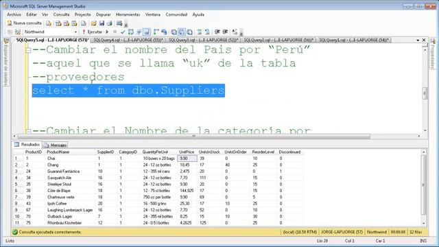 T-SQL, Actualizar los registros de una tabla usando clausula UPDATE - Vídeo 17 смотреть онлайн